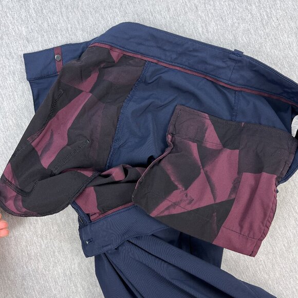Lululemon Commuter Pants Mens 30x31 Navy Blue Reflectiv Stretch Performance - Picture 12 of 16